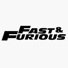 Fast & furious franchise logo, symbolizing high-speed action and car-centric adventures for quick loans tenants.