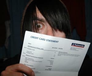 Loans For Unemployed shock at credit card statement
